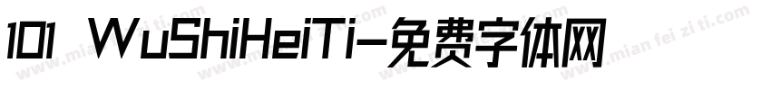 101 WuShiHeiTi字体转换